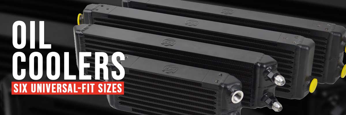 CSF offers 6 different size universal oil coolers.