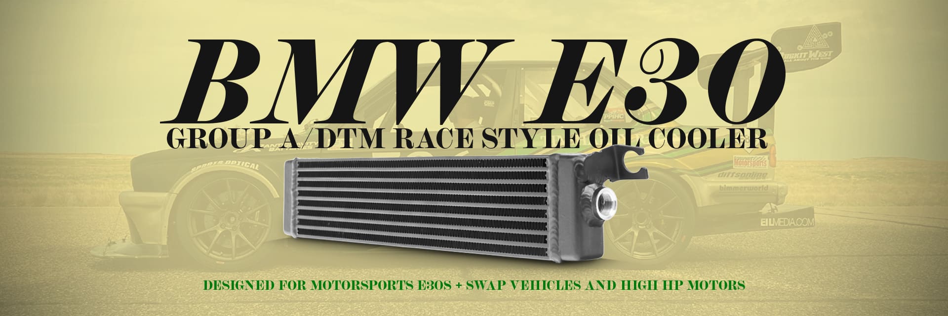CSF Race BMW E30 Group A / DTM Race Style Oil Cooler - Blog Header
